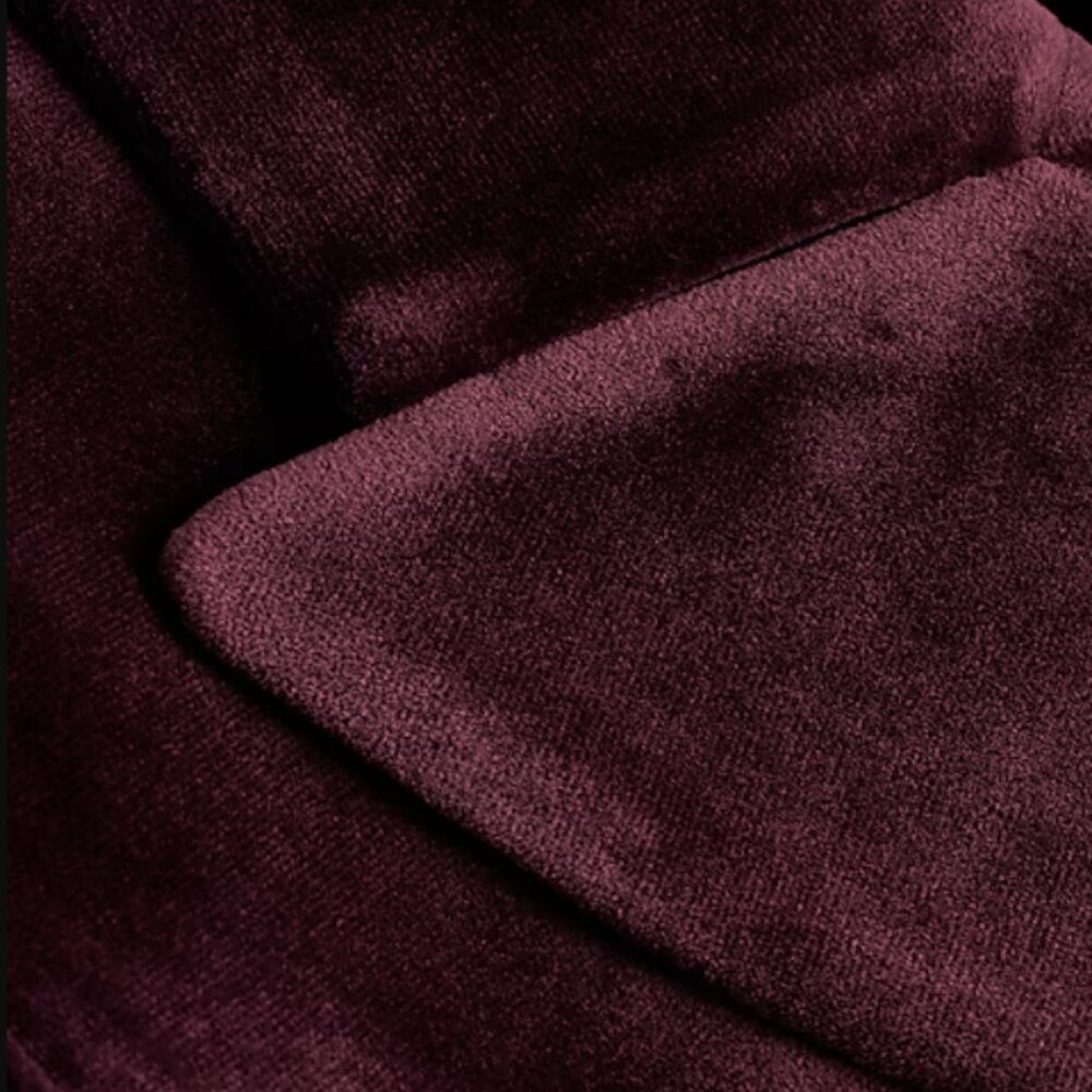 Express Velvet One Button Blazer - Picture 5 of 7